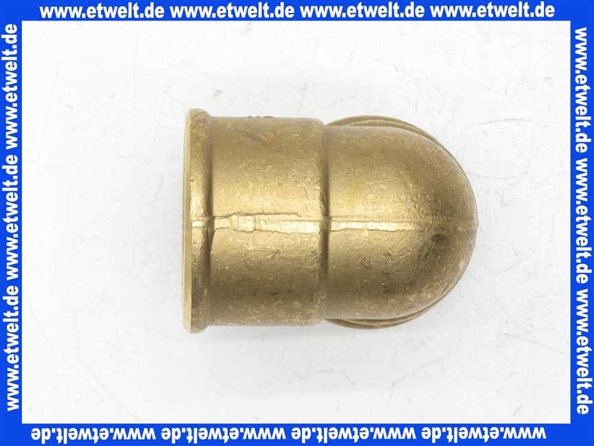 Winkelbogen Winkel 90° 1 Zoll IG Messing beiderseits Innengewinde