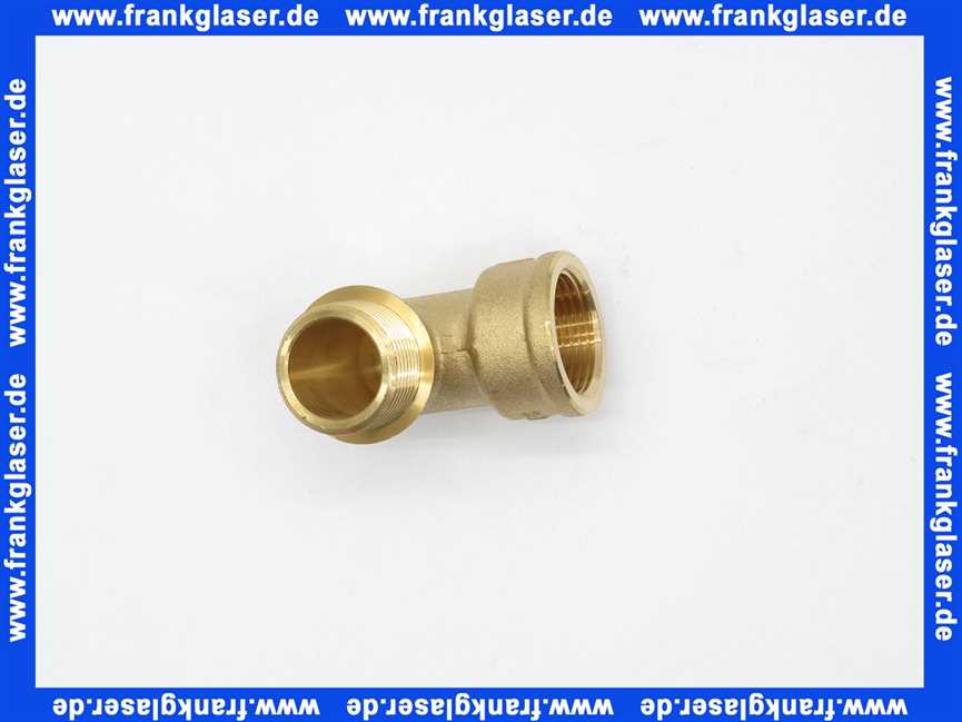 Winkelbogen Winkel 90° 3/4 Zoll IG/AG Messing Innengewinde x Aussengewinde