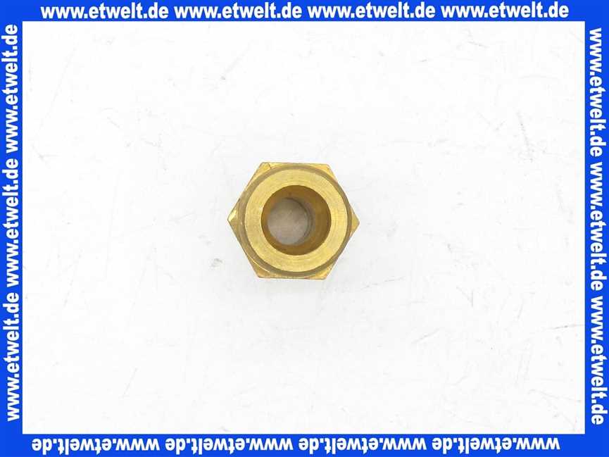 Schlauchtülle 1/3 Verschraubung Einschraubtülle G3/8 Zoll AG - 10 mm Stutzen mit Sechskant Messing