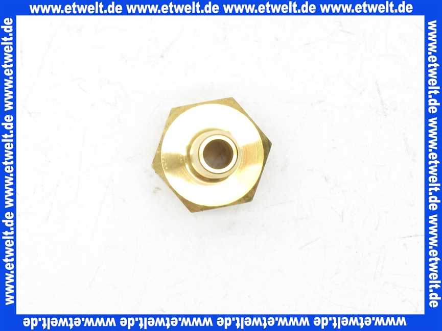 Schlauchtülle 1/3 Verschraubung Einschraubtülle G1/2 Zoll AG - 8 mm Stutzen mit Sechskant Messing