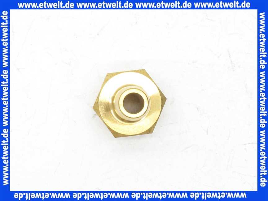 Schlauchtülle 1/3 Verschraubung Einschraubtülle G1/2 Zoll AG - 10 mm Stutzen mit Sechskant Messing