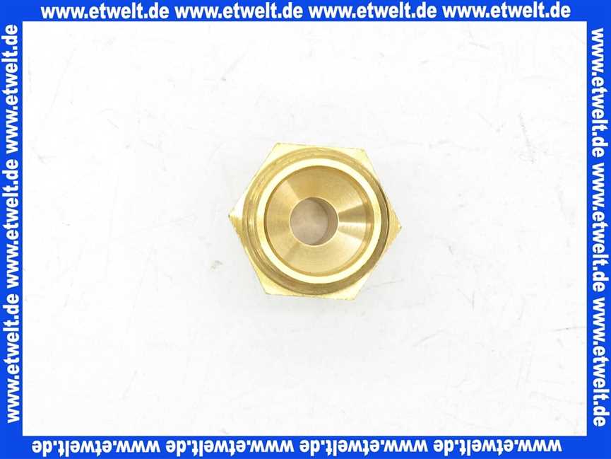 Schlauchtülle 1/3 Verschraubung Einschraubtülle G1/2 Zoll AG - 10 mm Stutzen mit Sechskant Messing
