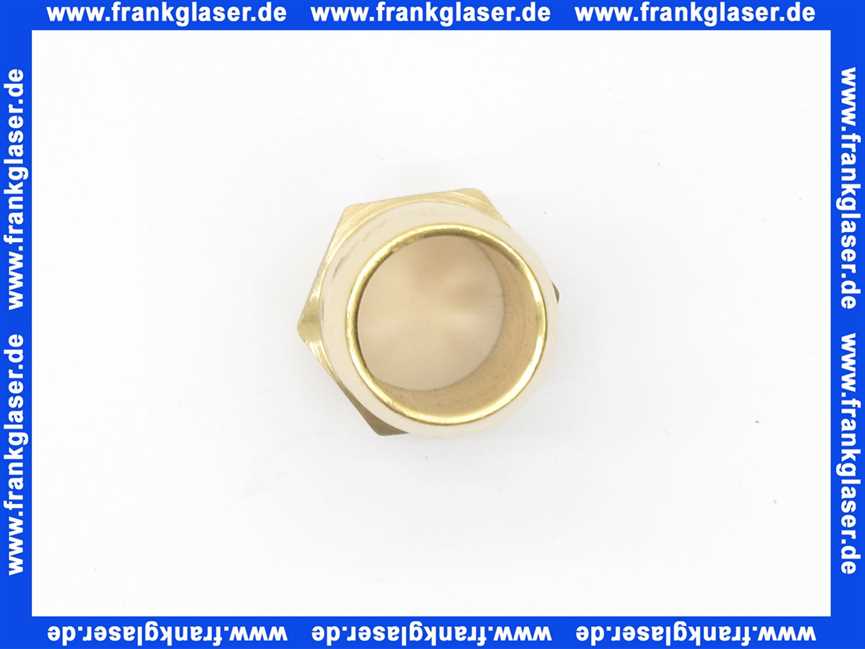 Schlauchtülle Einschraubtülle G1/2 Zoll AG - 19 mm Stutzen mit Sechskant Messing