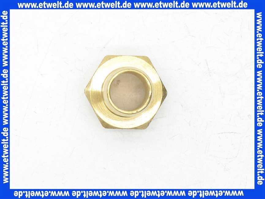 Schlauchtülle Einschraubtülle G3/4 Zoll AG - 19 mm Stutzen mit Sechskant Messing