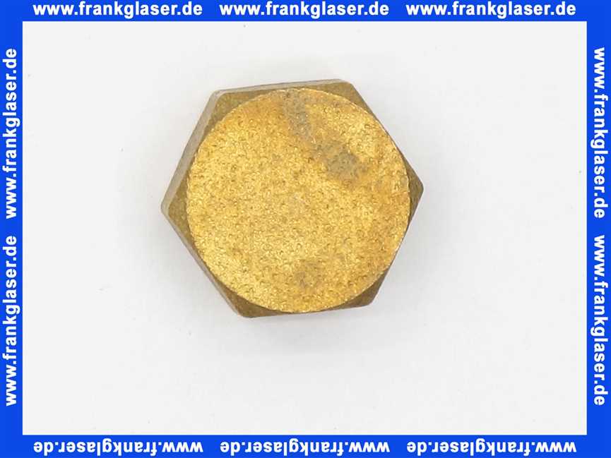 Verschlußkappe Kappe Messing 3/8 Zoll IG Innengewinde flachdichtend