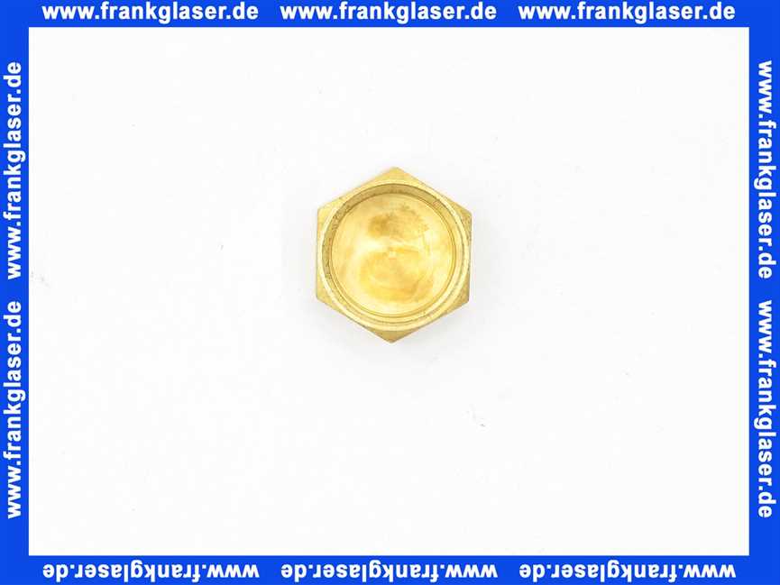 Verschlußkappe Kappe Messing 1/2 Zoll IG Innengewinde flachdichtend