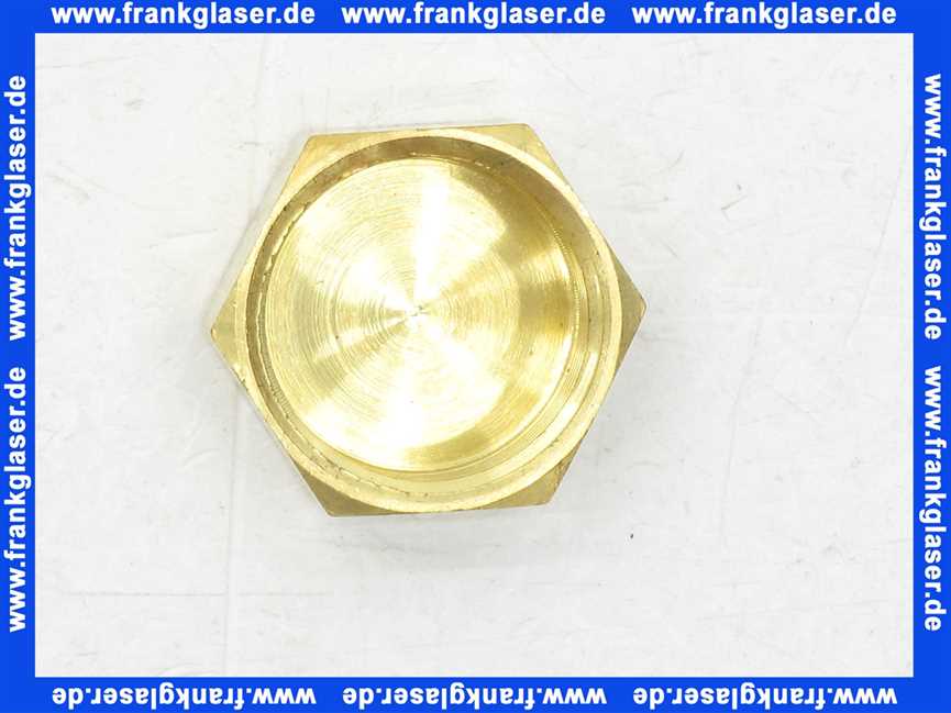 Verschlußkappe Kappe Messing 3/4 Zoll IG Innengewinde flachdichtend