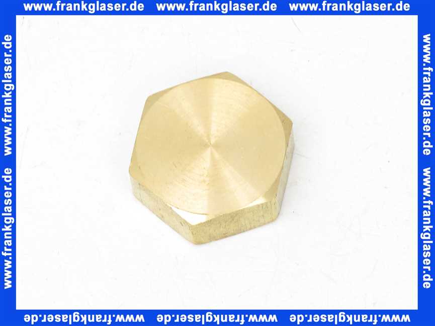 Verschlußkappe Kappe Messing 1 Zoll IG Innengewinde flachdichtend