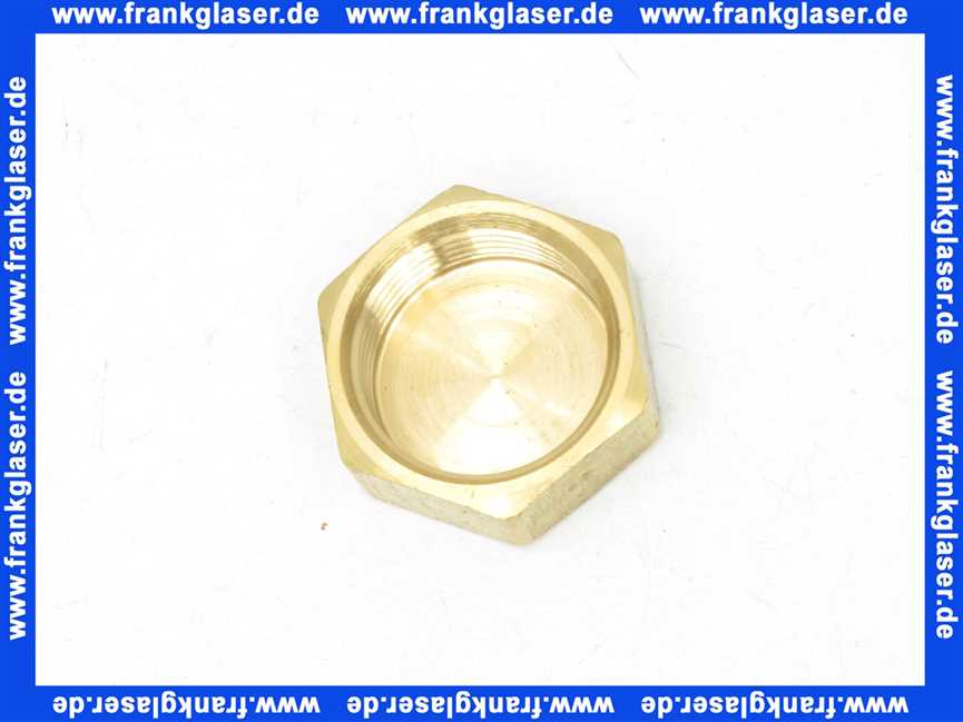 Verschlußkappe Kappe Messing 1 Zoll IG Innengewinde flachdichtend