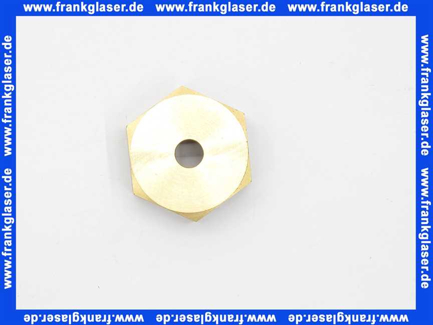 Verschlußkappe Kappe Messing 11/4 Zoll IG Innengewinde flachdichtend, Fertigung mit Loch 10,8 mm Durchmesser versehen