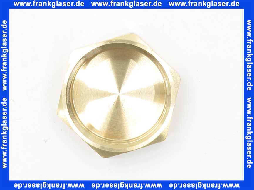 Verschlußkappe Kappe Messing 11/4 Zoll IG Innengewinde flachdichtend