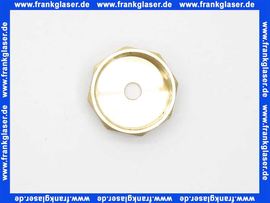 Verschlußkappe Kappe Messing 11/2 Zoll IG Innengewinde flachdichtend, Fertigung mit Loch 10,8 mm Durchmesser versehen