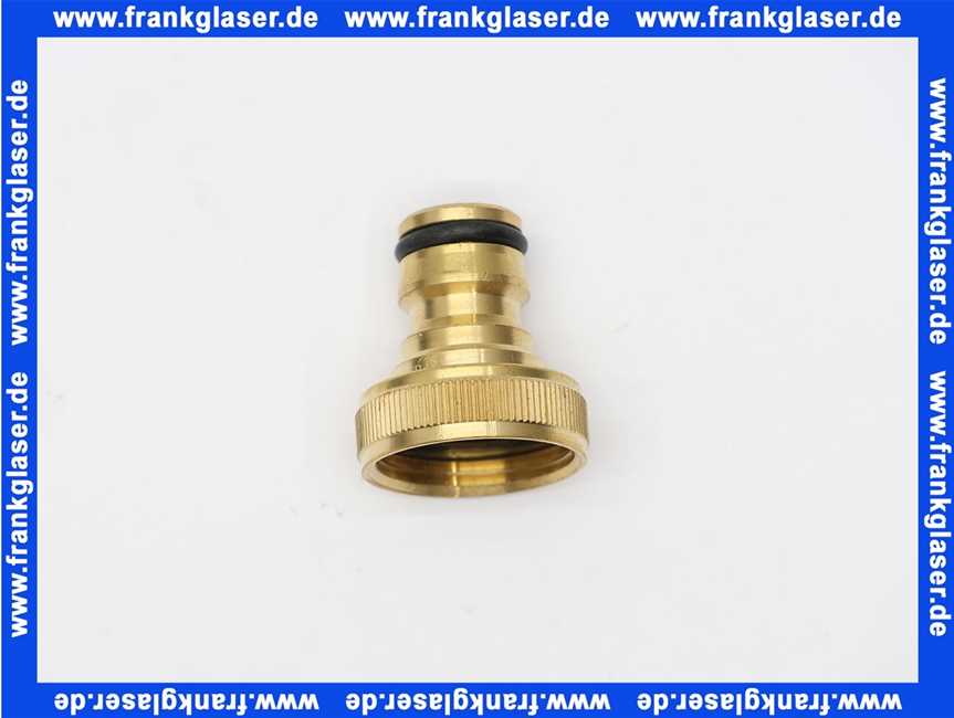 Stecksystem Messing Hahnanschlussstück 3/4 Zoll IG Innengewinde passend für marktübliche Steckkupplungen max. 16 bar bei +20°C