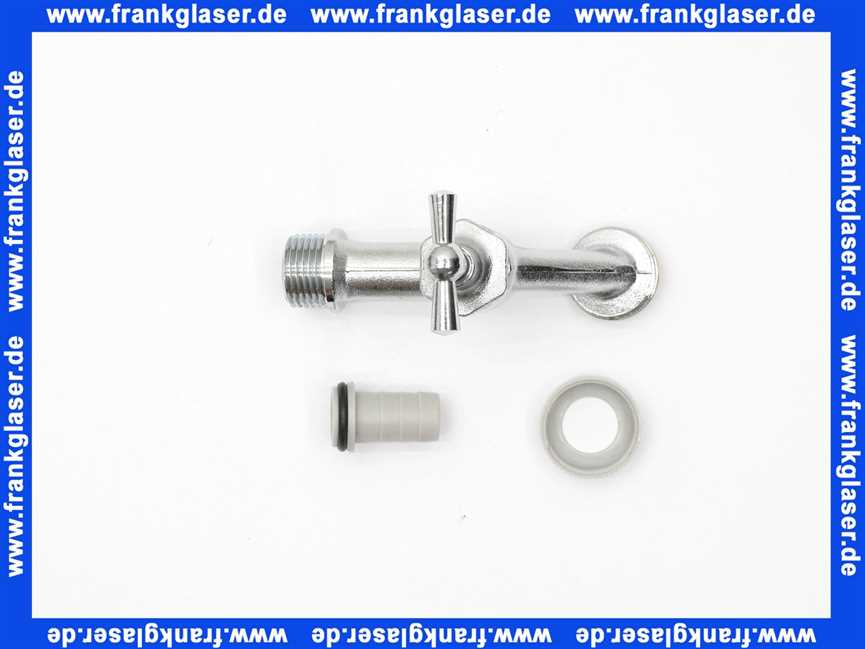 Auslaufventil Knebel DN15 matt-verchomt Zapfhahn 1/2 Zoll