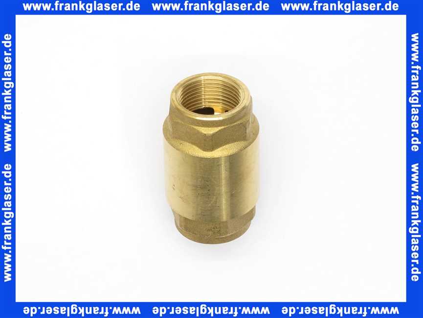 Rückschlagventil G3/4 Zoll IG x G3/4 Zoll IG PN10 System York, mit Feder Ventilkegel aus Kunststoff mit Gummidichtung