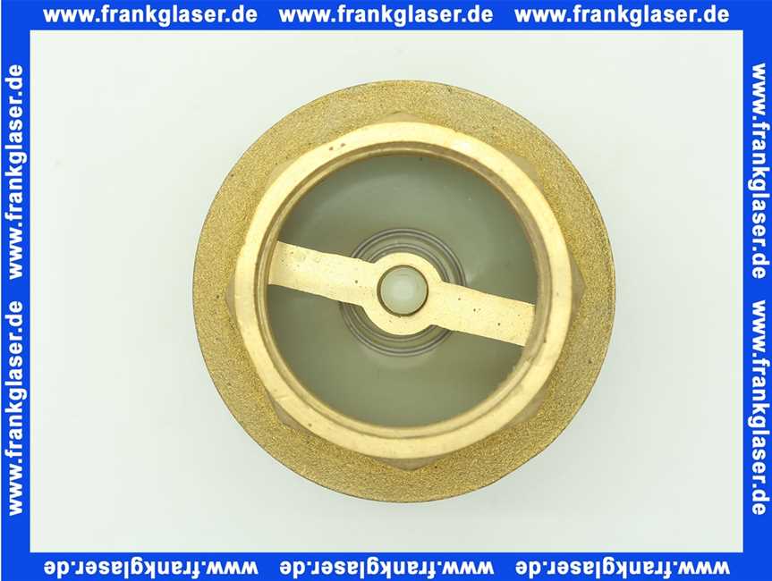 Rückschlagventil G1 1/2 Zoll IG x G1 1/2 Zoll IG PN10 System York, mit Feder Ventilkegel aus Kunststoff mit Gummidichtung