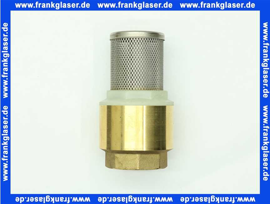 Fußventil Ansaugventil mit Edelstahl Saugkorb G11/4 Zoll