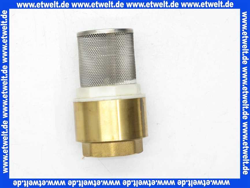 Fußventil Ansaugventil mit Edelstahl Saugkorb G11/2 Zoll