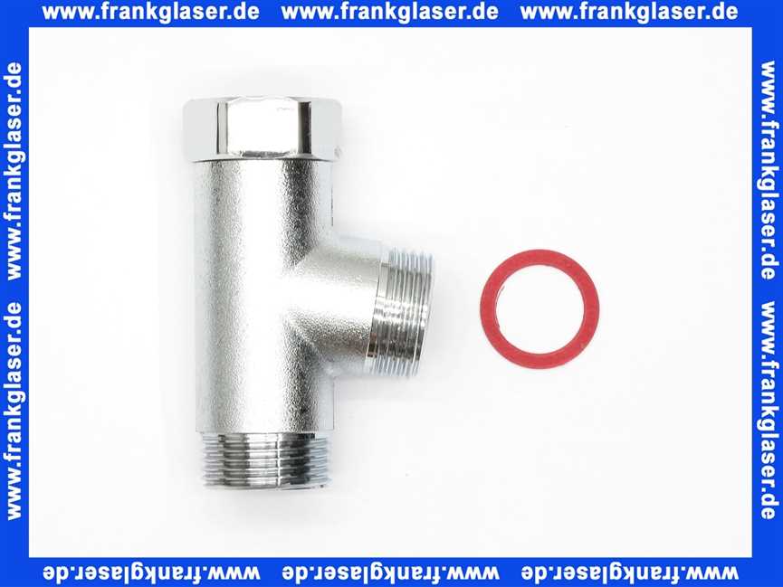 Doppelschlauchanschluß T-Stück 2x3/4 AG 1x3/4 Überw.