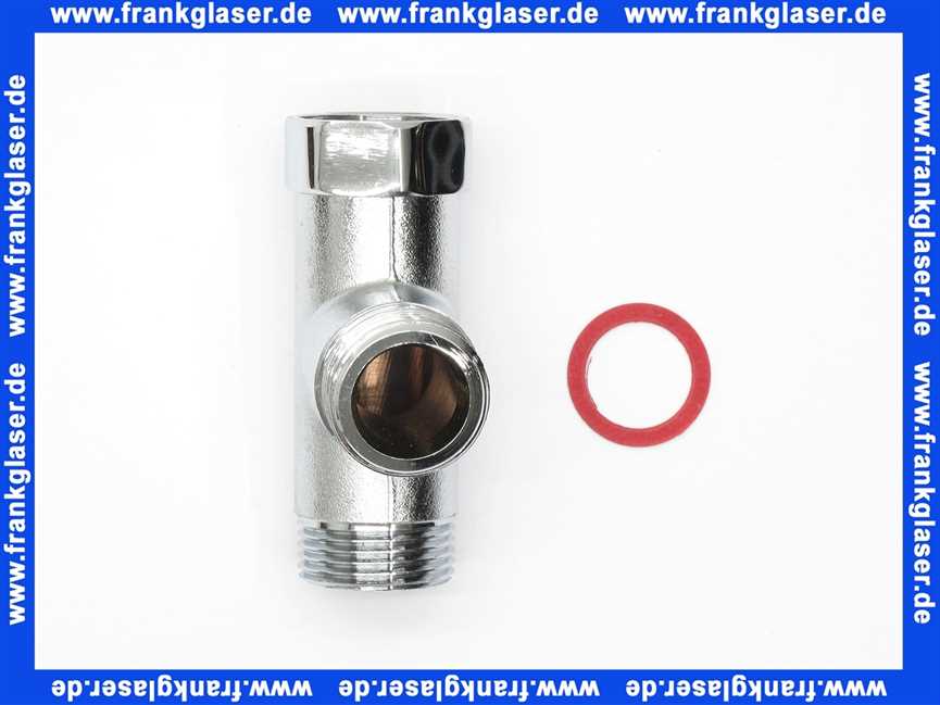 Doppelschlauchanschluß T-Stück 2x3/4 AG 1x3/4 Überw.