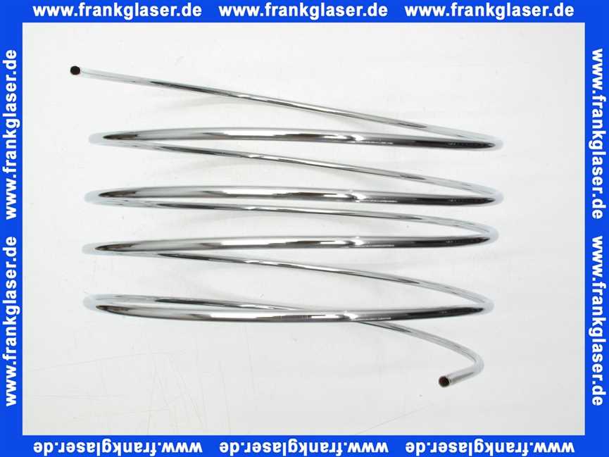 Kupferrohr verchromt Ringform 10mm Rolle 5 Meter