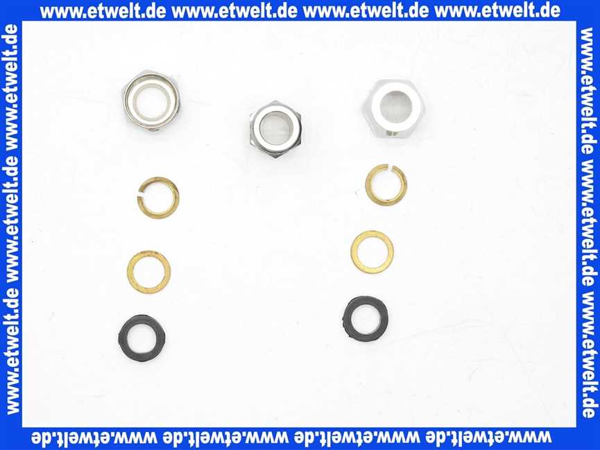 Doppel Quetschverschraubung Kupplung Schlösser D 3/8 - 8mm