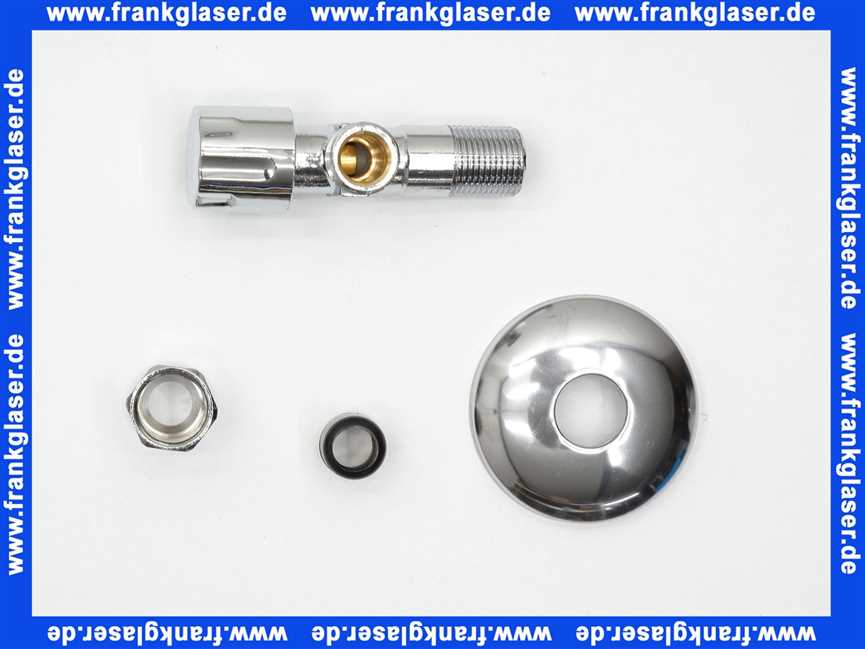 Eckventil DN10 3/8 Zoll x Quetschverschraubung 3/8 - 10mm mit Längenausgleich und Schubrosette