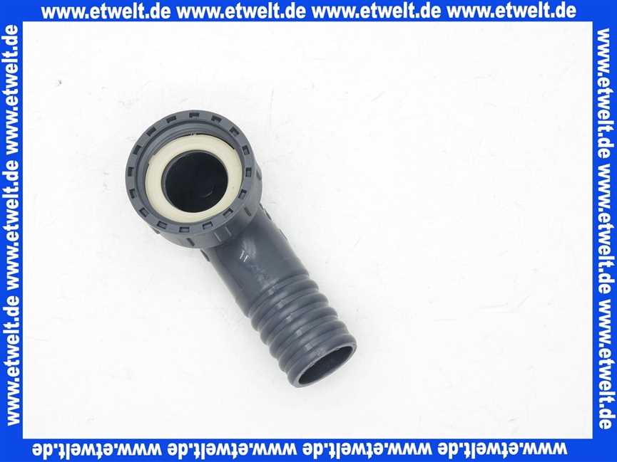 Winkel-Verschraubung Schlauchverschraubung PP 2-tlg, G1 IG-25mm Stutzen