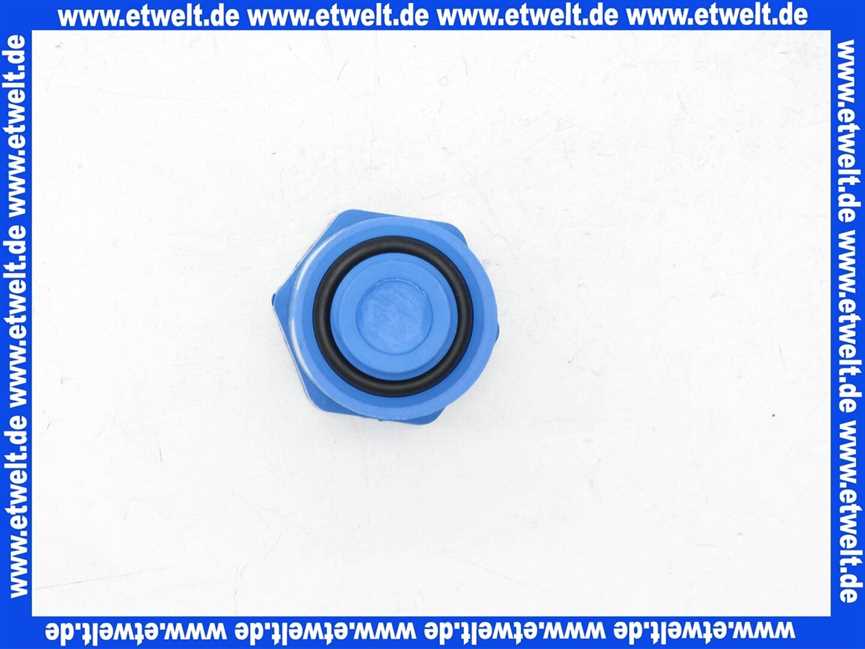 Baustopfen Stopfen PVC G1/2 Zoll blau Abdrückstopfen Prüfstopfen