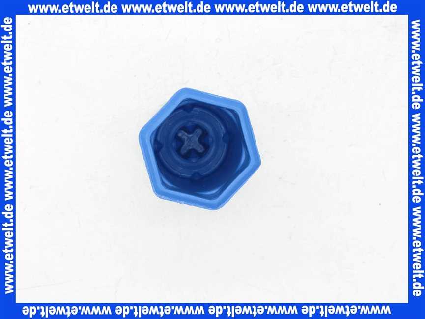 Baustopfen Stopfen PVC G1/2 Zoll blau Abdrückstopfen Prüfstopfen
