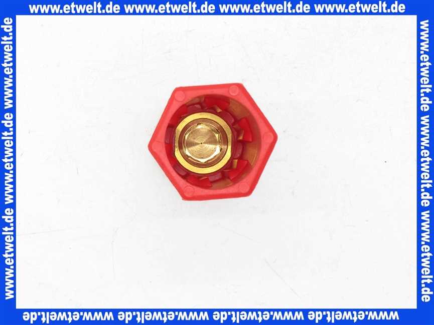 Baustopfen Stopfen PVC mit Messinggewinde G1/2 Zoll mit Innensechskant gemäß DIN 1988-2 rot Abdrückstopfen Prüfstopfen