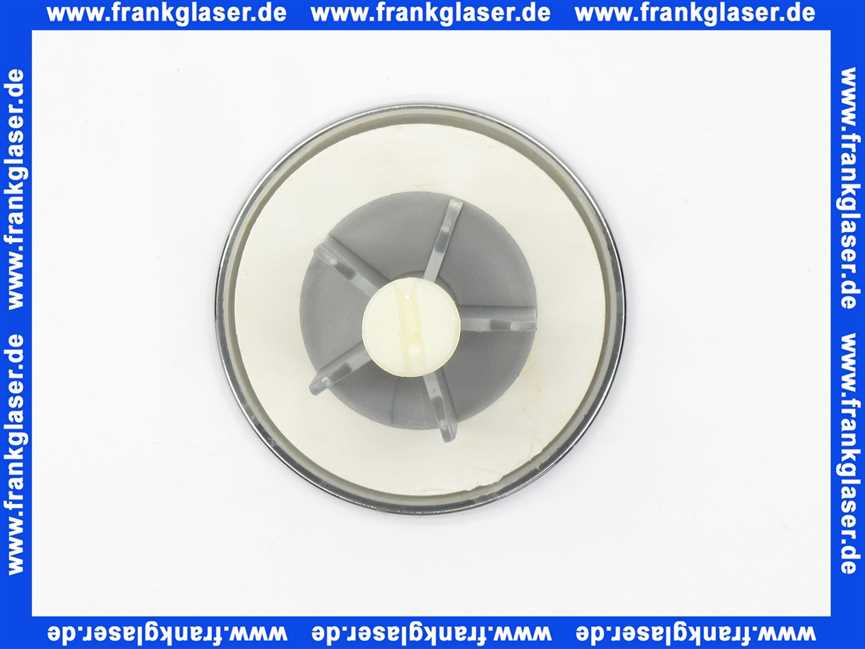 Excenterstopfen universal 11/4 Zoll mit 64mm Durchmesser Abdeckplatte verchromt Stopfen für Waschtisch und Bidetarmaturen
