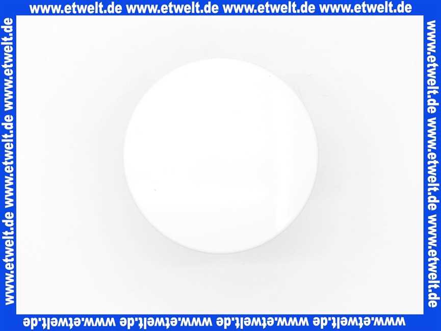 Excenterstopfen universal 11/4 Zoll mit 64mm Durchmesser Abdeckplatte weiß