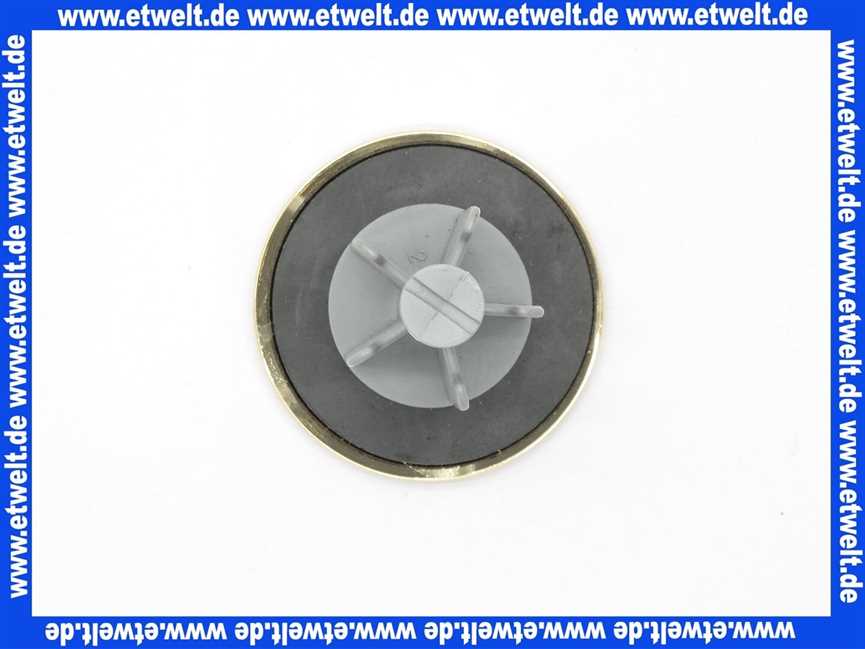 Excenterstopfen universal 11/4 Zoll mit 64mm Durchmesser Abdeckplatte edelmessing