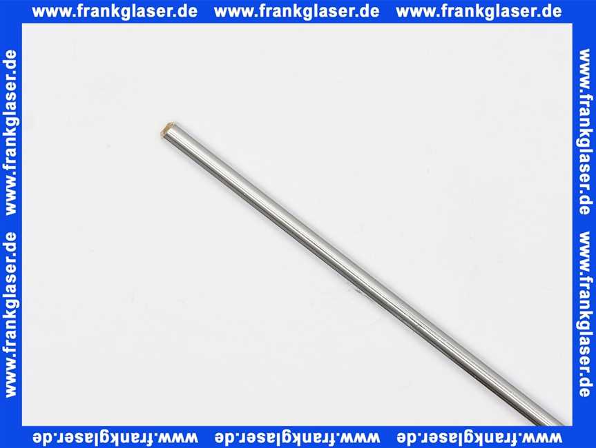 Zugstange Baulänge 400 mm Messing verchromt für waagerechten Einbau mit Kugel für Excentergarnituren für Waschtisch und Bidetarmaturen