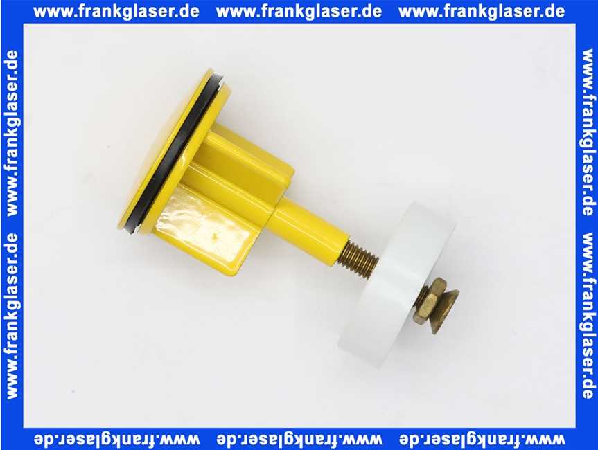 Exenterstopfen 40mm Platte gelb (RAL1004) Standard für Waschtisch und Bidetarmaturen