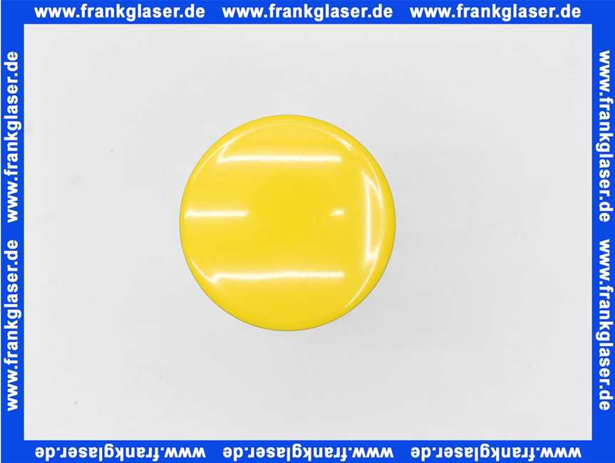 Exenterstopfen 40mm Platte gelb (RAL1004) Standard für Waschtisch und Bidetarmaturen
