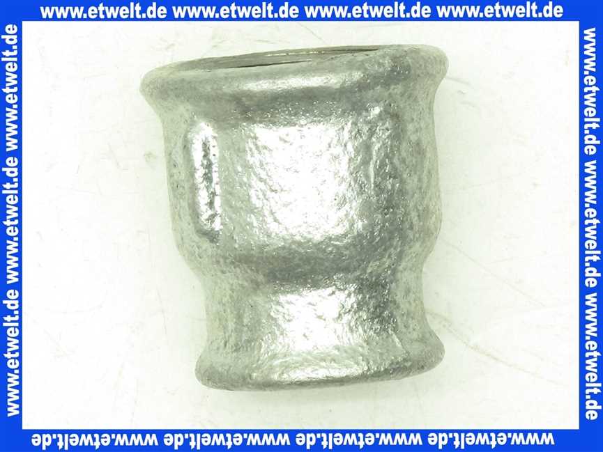 621880 Reduziermuffe 3/4 Zoll X 1/2 Zoll