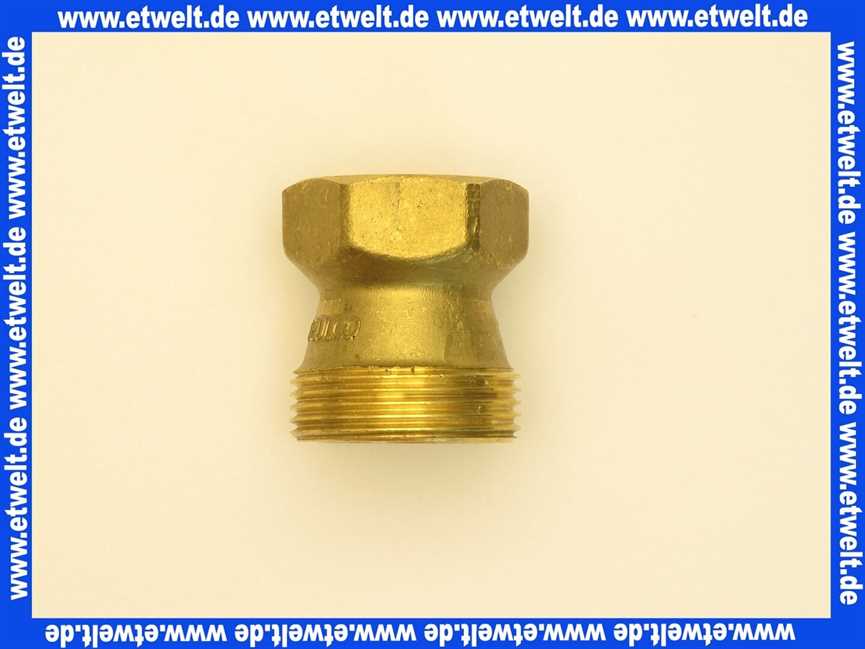 Wasserzähler-Übergangsstück 1 1/4 AG x 1 IG für Wasserz. Qn 6 Qn 2.5