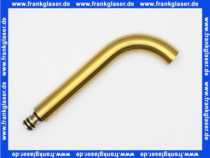 0999710BG Steinberg Wandauslauf 190mm brushed gold