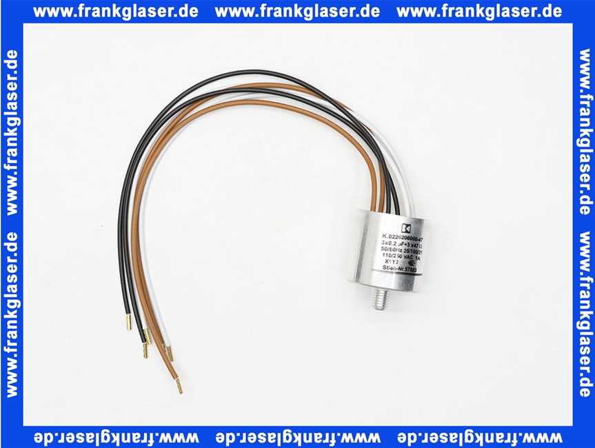 Stiebel Eltron 057883 FUNK-ENTST.KOND.250V 6POL.3X0,2MF-1 AMP.