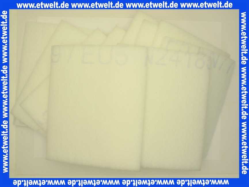 Stiebel Eltron 071835 FILTERMATTEN-SET 10 STUECK PACKUNG