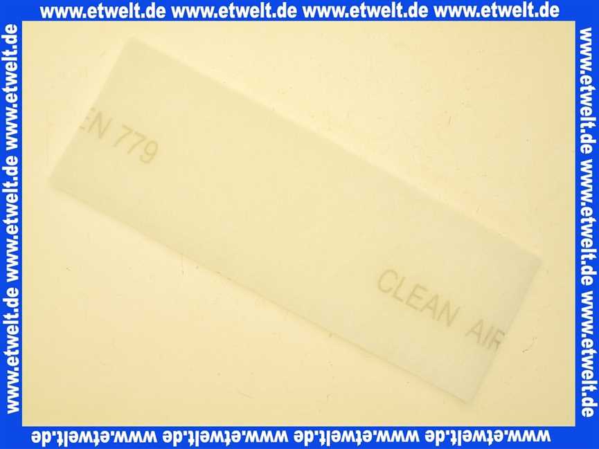 165974 Stiebel Eltron Pollenfilter Filter EU4 480x163x12 weiss