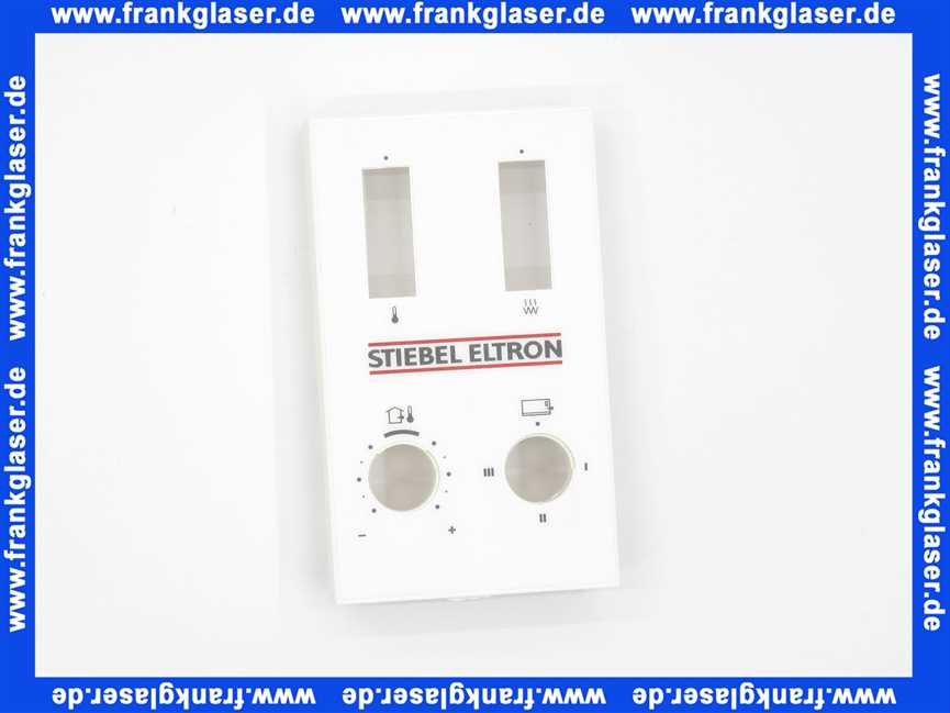 Stiebel Eltron 252693 Bedienfeld Bgr.