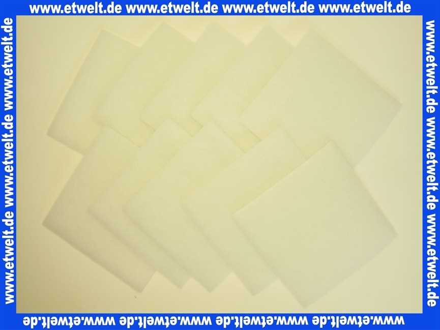 10 x Stiebel Eltron 270513 Filtermatte LWA 403