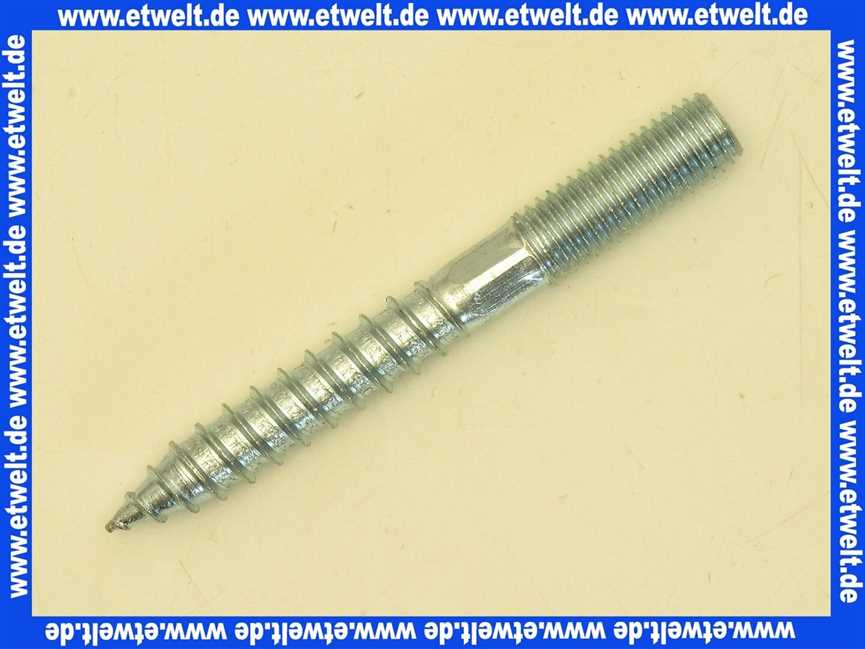 Stockschraube M 12 x 100 Stahl verzinkt