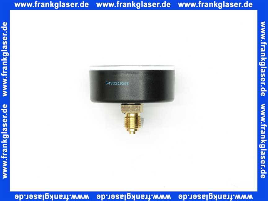 001108000 SYR Sasserath Manometer 174 0-10 bar für alle SYR Druckminderer