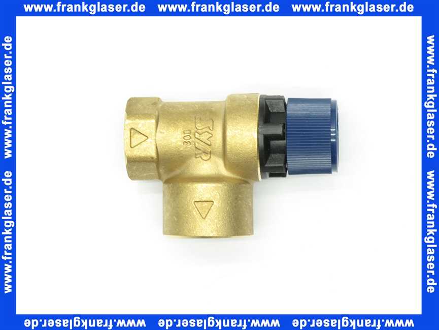 211515200 Sicherheitsventil 6bar Messing roh-gelb Syr
