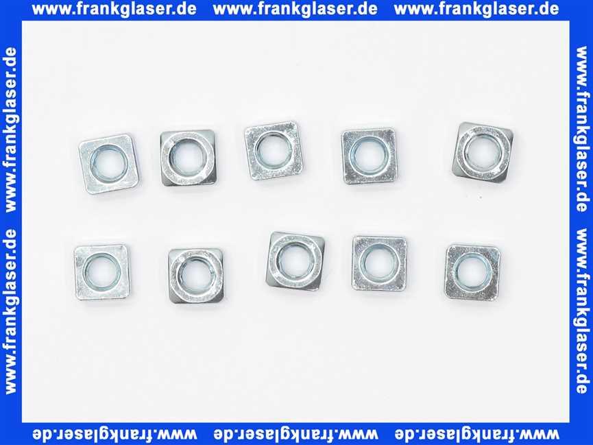 Mutter, Vierkantmutter M6 (x10) Vaillant-Nr. 0010028407