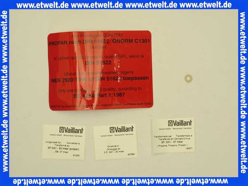 Vaillant Umstellsatz, H,L - P 0020052090